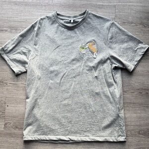 Loewe Gray T-Shirt with Embroidery Men’s M